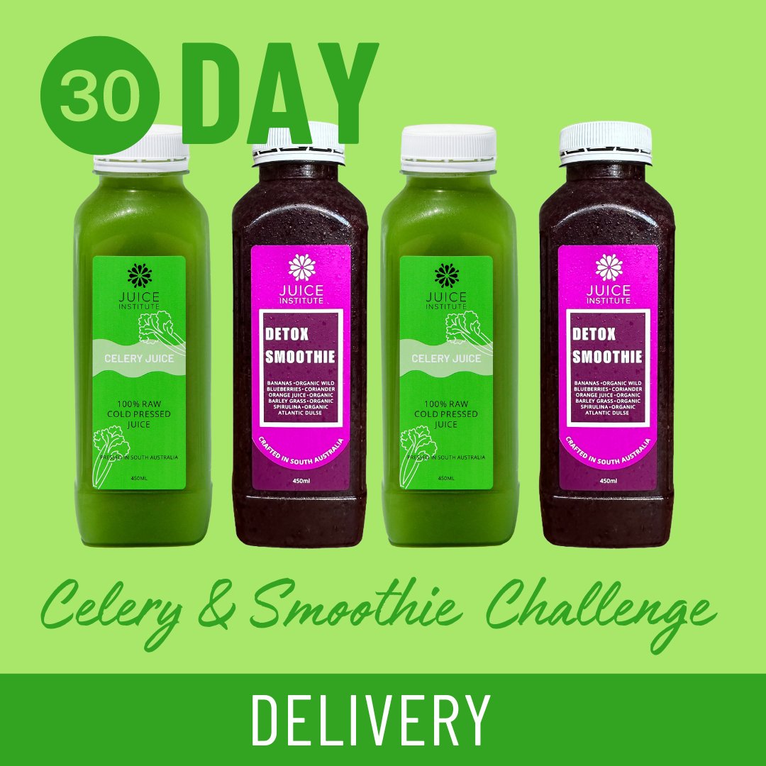 30 Day Celery & Smoothie Challenge with Delivery - Juice Institute